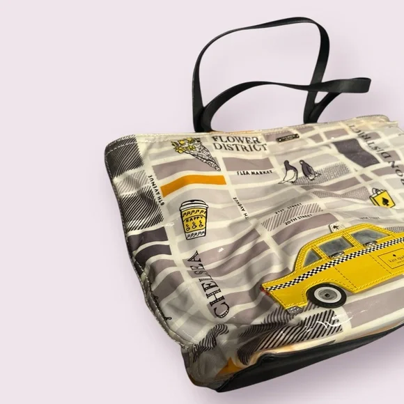 Kate Spade Francis Tote Bag With New York Taxi Cab Design - Picture 2 of 13